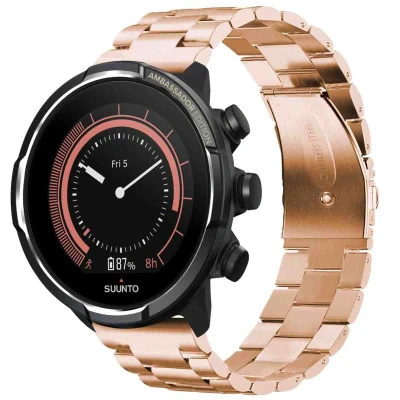 Afbeelding van Stalen bandje Universeel 24 mm aansluiting Rosé Goud iMoshion Staal