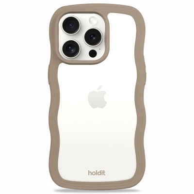 Afbeelding van Apple iPhone 14 Pro Hoesje Gerecycled kunststof Holdit Hardcase/Backcover Bruin Telefoonhoesje