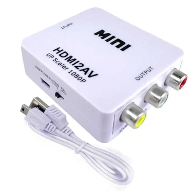 Afbeelding van OcioDual HDTV digitaal naar AV RCA signaalconverter analoge transformatoradapter audio video converter met scaler