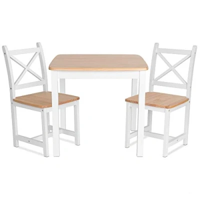 Afbeelding van ib style® XEN Kinderzitgroep Massiefhout Stoelhoogte 32cm Conform EU veiligheidsnormen 1 tafel + 2 stoelen