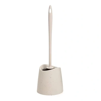Afbeelding van TATAY Ecohome Standaard toiletborstel van polypropyleen, zwarte borstel, BPA vrij, gemaakt in Spanje, 100% gerecyclede kunststof, afmetingen 12 x 38 cm