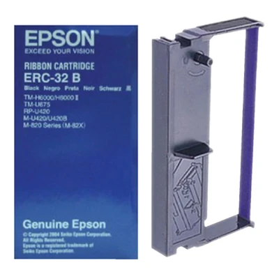 Afbeelding van Lint Epson S015371 voor ERC 32B nylon zwart