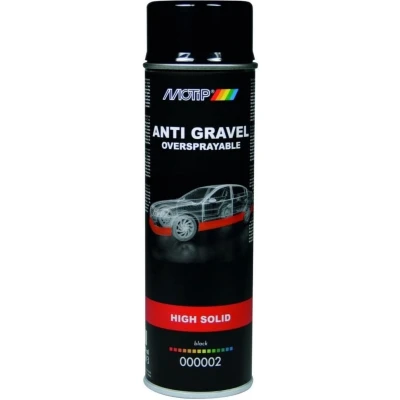Afbeelding van Motip undercoating anti steenslag high solid 500 ml, zwart, spuitbus