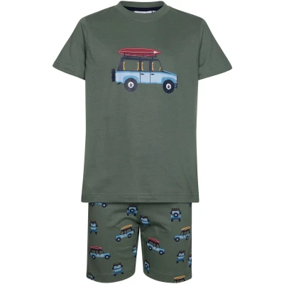 Afbeelding van Pastunette Shortama Adventure Katoen Groen Maat 104