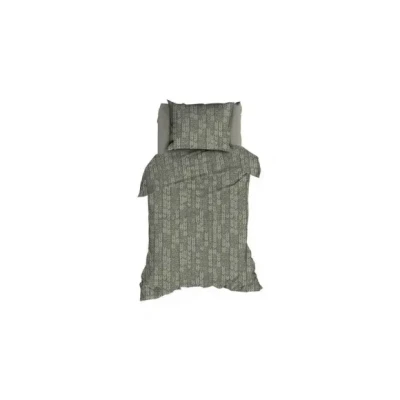 Afbeelding van Dekbedovertrek Romanette Barley Nordic Green Katoen 140 x 200 / 220 cm 1 Persoons
