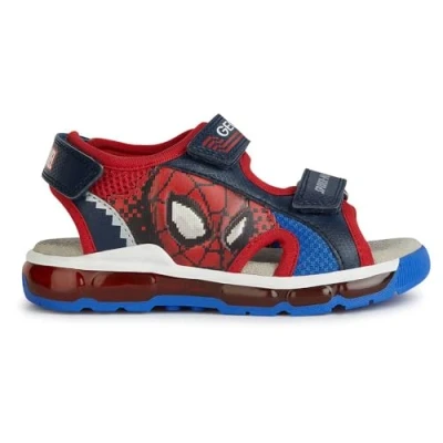 Afbeelding van Geox Marvel Spiderman Android BOY Lights Sandalen voor kinderen, Maat: 34, Navy/red Textiel