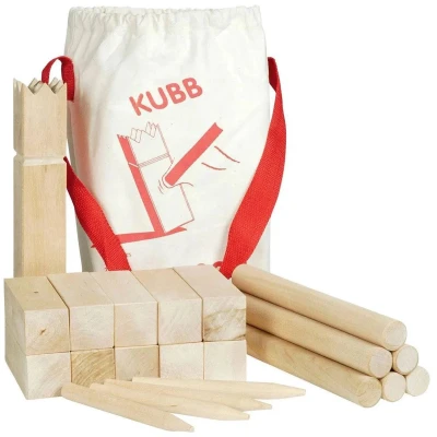 Afbeelding van Goki Kubb, Vikings game, in a cotton bag