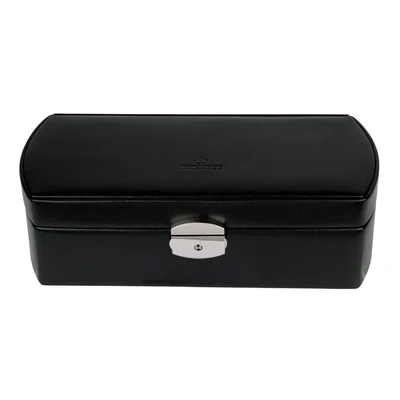 Afbeelding van WINDROSE Sieradendoos Merino Watch Box Black Zwart