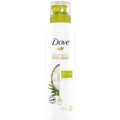 Afbeelding van Dove Doucheschuim Coconut Oil zorgen en voedt huid 200 ml