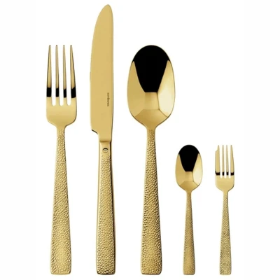 Afbeelding van Bestekset Sambonet Siena PVD Gold (30 Delig)