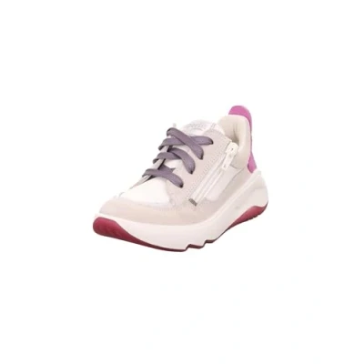 Afbeelding van Superfit 635 MeisjesLage schoenenKindersneakers Kleur: Wit/beige Maat: 31