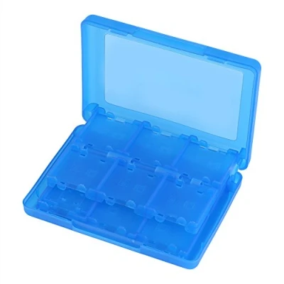 Afbeelding van 28 in 1 PP Plastic Video Game Geheugenkaart Case Houder Cartridge Opbergdoos voor Nintendo 3DS DSL DSI LL(blauw), Blauw, Modern design