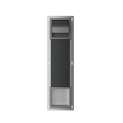 Afbeelding van Toiletrolhouder met Klep en Reserverolhouder Inbouw BWS Milan Gunmetal