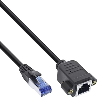 Afbeelding van InLine 76514X, 1,5 m, Cat6a, S/FTP (S STP), RJ 45, 45