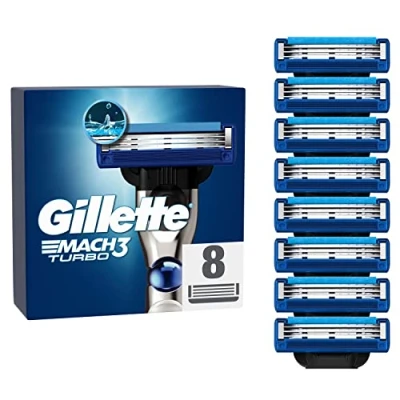 Afbeelding van Gillette Mach3 Turbo Razor Blades, 8