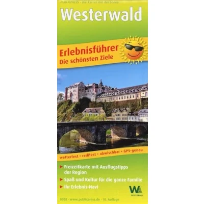 Afbeelding van Westerwald 1:130 000: Erlebnisführer mit Informationen zu Freizeiteinrichtungen auf der Kartenrückseite, wetterfest, reißfest, GPS genau