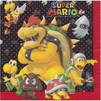 Afbeelding van Servetten Super Mario Bros 33x33cm 20 stuks