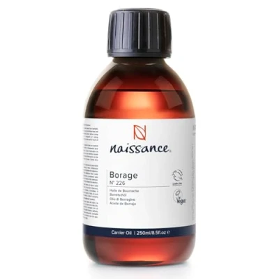 Afbeelding van Naissance Bernagieolie (Nr. 226) 250ml Natuurlijk, Koudgeperst Bernagie Olie voor Huid, Haar, Lichaam, Gezicht