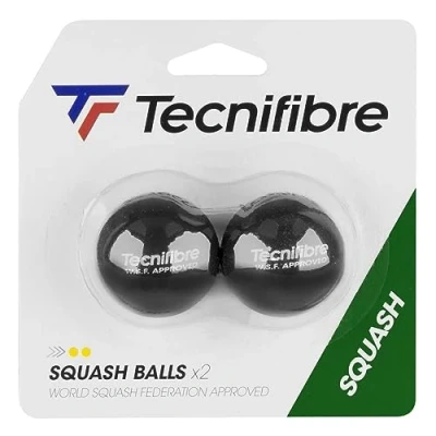 Afbeelding van Tecnifibre Dubbele punt, geel, squashballen, voor volwassenen, uniseks, zwart, niet van toepassing