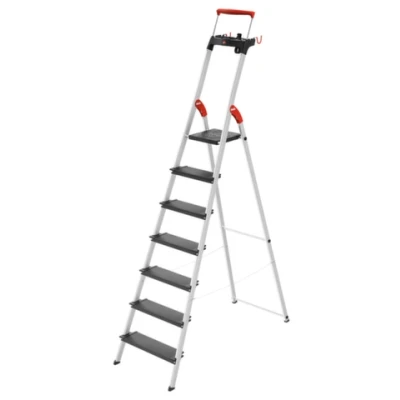 Afbeelding van Hailo aluminium veiligheidsladder L100 TopLine, 7 treden