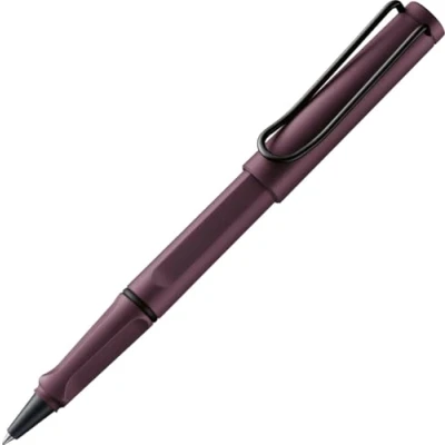 Afbeelding van Lamy safari scarlet rollerbalpen tijdloos klassieke pen met ergonomische greep &amp; lijnbreedte M behuizing van robuust ASA kunststof rollervulling 63 in blauw