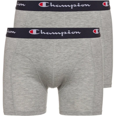 Afbeelding van Champion heren Boxerslips Core x2, Grijs (licht gemêleerd), M