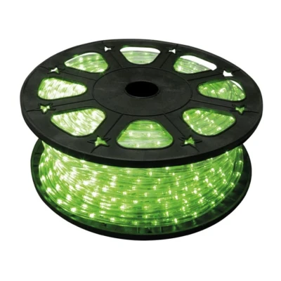 Afbeelding van Lichtslang 46.5 meter HQ Power (1620 LEDs, Groen, Binnen/Buiten)
