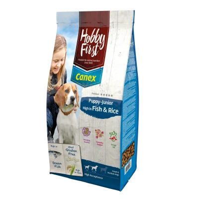 Afbeelding van Hobbyfirst Canex Puppy/Junior Brocks Rich In Fish &amp; Rice 12 KG (384240)