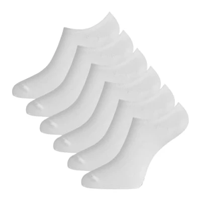 Afbeelding van Comfortabel &amp; Zijdezacht Bamboo Basics Jamie Bamboe Footies Sokken (Multipack 3 stuks) Heren / Dames No Show Wit 35 40