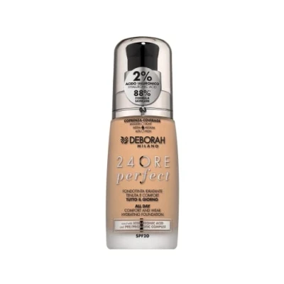 Afbeelding van Deborah milano 24Ore Perfect Foundation 03, Caramel Beige 30 ml Beautytasting