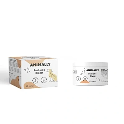 Afbeelding van Animally biologische honden en katten Probiotische Digest nuttige bacteriën slechte darmflora 30 tabletten