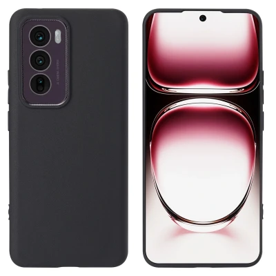 Afbeelding van Oppo Reno 12 Hoesje Siliconen en TPU (zacht) imoshion Softcase/Backcover Zwart Telefoonhoesje