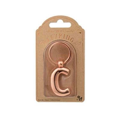 Afbeelding van Letters, metaal, personaliseerbaar. C. roze goud