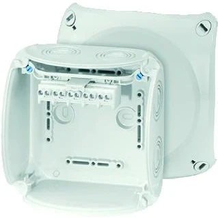 Afbeelding van Hensel kabeldoos 5 polig 1 4mm weerbestendig grijs ip66 ip67 kf 0604 g