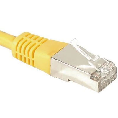 Afbeelding van Netwerkkabel DEXLAN RJ45 CAT 6A F/UTP geel 25 M