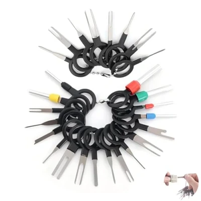 Afbeelding van 26 stuks Terminal Removal Tool Set, Key Extractor Tool, Pin Extraction Kit, voor Auto Onderhoud en Reparatie