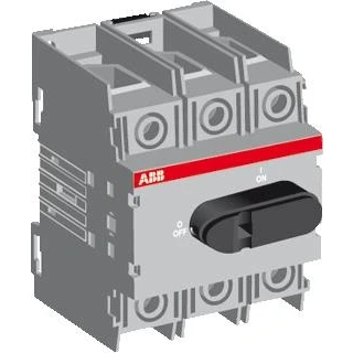 Afbeelding van Abb lastschakelaar 3p 16a bodem din rail montage frontbediening vaste zwarte knop verl mogelijk 1sca105033r1001