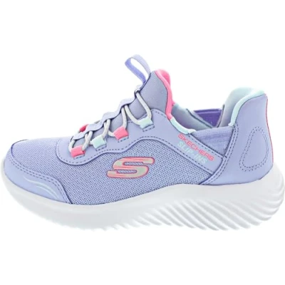 Afbeelding van Skechers Bounder eenvoudige schattige sneaker voor meisjes, Lichtroze, 5 UK