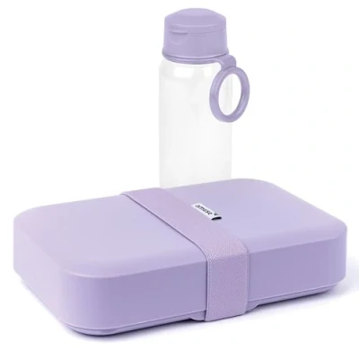 Afbeelding van Amuse Set lunchbox + waterfles, lavendel