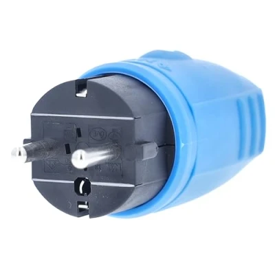 Afbeelding van AS Schwabe 62401 Stekker met randaarde Rubber 230 V Blauw IP44