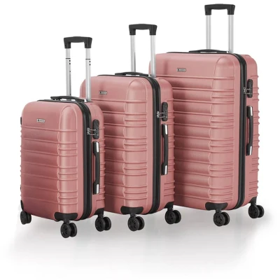 Afbeelding van Harde Kofferset Rome 3 Delig ABS Roze