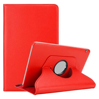 Afbeelding van Cadorabo Tablet Hoesje geschikt voor Huawei MediaPad T3 10 (9.6 inch) in KLAPROOS ROOD Beschermhoes ZONDER auto Wake Up, met stand functie en elastische band sluiting Book Case Cover Etui
