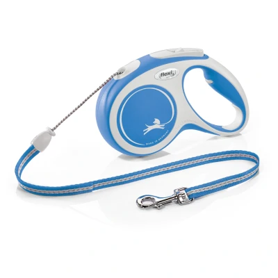 Afbeelding van Flexi Hondenriem New Comfort Koord Blauw 5m max. 12kg