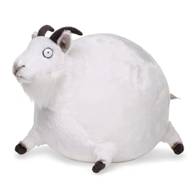 Afbeelding van Rollin&#039; Wild Berggeit, groot, 28 cm (lengte) pluche geit, dier, knuffeldier Uni Toys