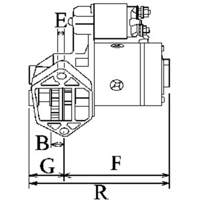 Afbeelding van Startmotor / Starter HC Cargo F 032 116 862