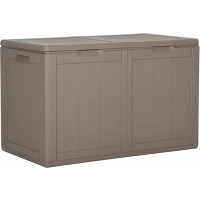 Afbeelding van vidaXL Tuinbox 180 L PP rattan bruin