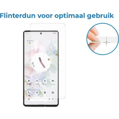 Afbeelding van Case2go Screenprotector voor Google Pixel 7a Tempered Glass Gehard Glas Transparant
