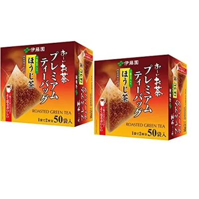 Afbeelding van Itoen O ～ i Ocha Premium Hojicha thee, Japanse geroosterde groene thee Hojicha, 1,8 g theezakjes, pak van 2 dozen (totaal 100 zakjes), gemaakt in Japan