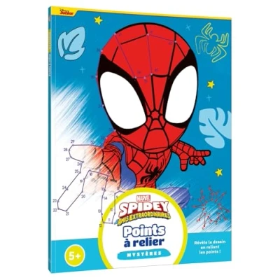 Afbeelding van SPIDEY ET SES AMIS EXTRAORDINAIRES points à relier mystères (5+) MARVEL: Révèle le dessin en reliant les !