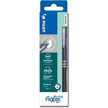 Afbeelding van FriXion Ball Plus roller zwart en blauw 4 stuks